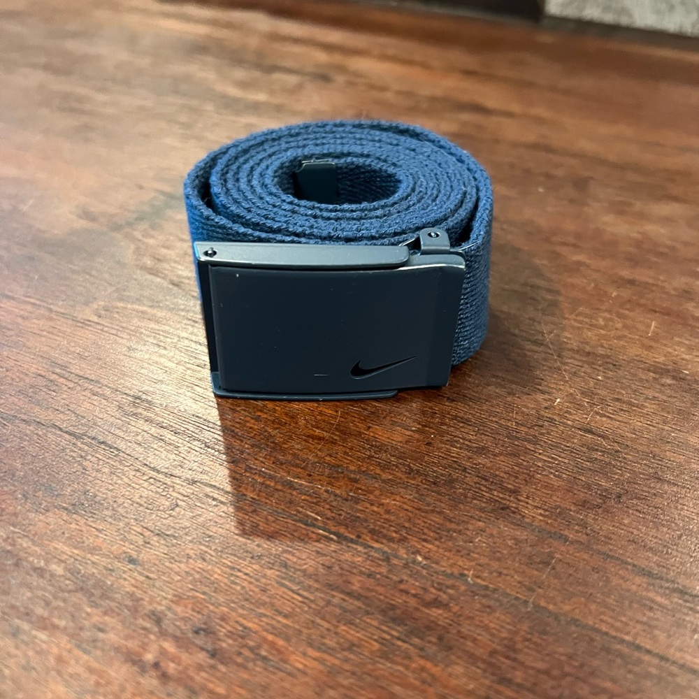 Nike | Web Belt - navy - 44” length NWOT